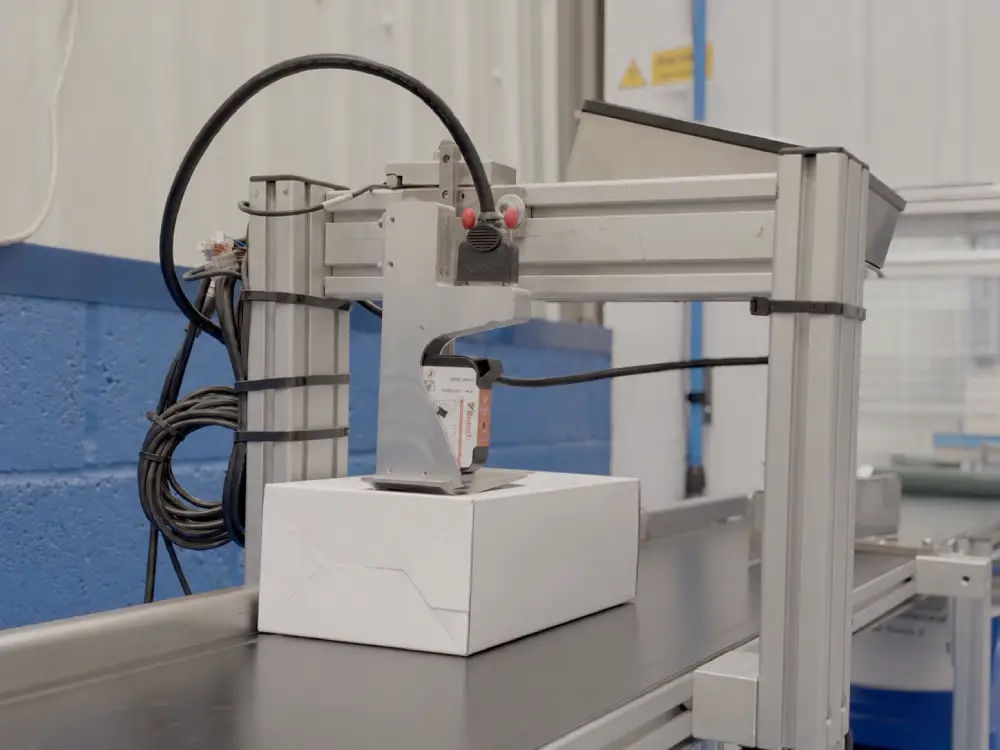Close view of laboratory formulation work